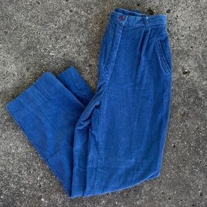 Vintage Blue Corduroys Y2K 80s 90s